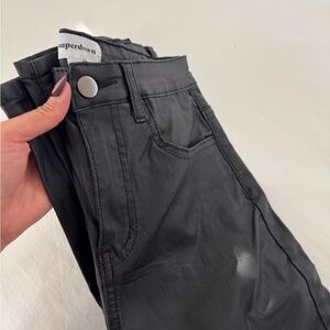 Women’s Black faux leather pants